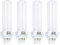 TBE LIGHTING 13w G24Q-1 4-Pin CFL Lamp - Pack of 4 Units - Cool White 4000K, 900 Lumen/Double Turn CFL Compact Fluorescent Light