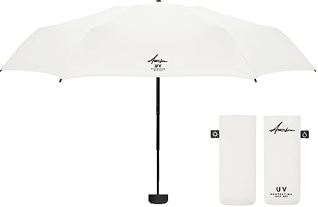 Parapluie pliant compact solide anti UV pour femmes & hommes
