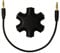 Ziyan 5 Fach 3.5mm Klinken Verteiler Audio Splitter für Kopfhörer Headphone Smartphones, Laptops und PC in Schwarz