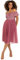 Maya Deluxe Women's Ladies Bardot Dresses Midi High Empire Waist Sequins Embellished Formal Evening for Wedding Guest Bridesmaid, Desert Rose, 16