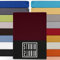 STUDIO Basic Spannbettlaken 200x200cm – Jersey-Spannbetttuch aus 100 % gekämmter Baumwolle – Bordeaux – Öko-Tex Zertifiziert, bügelfrei & elastisch – für Matratzen 15–25 cm