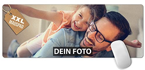 PR Print Royal XXL Mousepad mit Foto und Text selbst gestalten - Gaming Pads, Schreibtischunterlage, Personalisierte Geschenke für Gamer, Geschenk für Freund, Büro | Großes Mousepad 800 x 300 mm