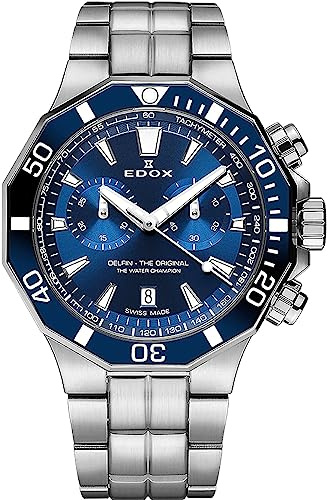 EDOX Analog, mittel-37114, Silber, Armband