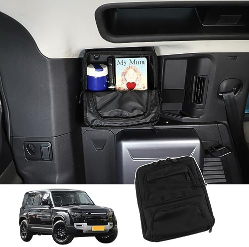 JONKOKO Kofferraumtasche, Organizer, kompatibel mit L@nd Rover Defender 110 2020–2024, Oxford-Stoff, hintere Aufbewahrung, Organizer, multifunktionale Aufbewahrungstasche (links)
