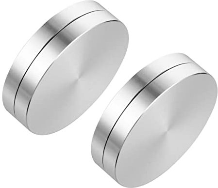 SHOWERORO 2stücke Aluminiumlegierung Drehbarer Drehteller Mit Kugellager Ømm Drehbare Küchenarbeitsplatte Basis Für DIY Drehscheibe Esstisch Backzubehör Höhe