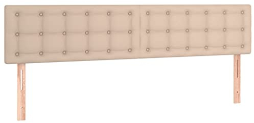 vidaXL Kopfteile Cappuccino-Braun 180x5x78/88 cm Kunstleder