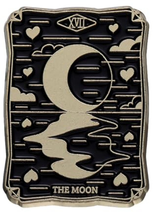 Ro Rox Tarot Karte Emaille Pin Sonne Mond Sterne Brosche Wicca Horoskop Magie