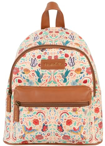 Grupo Erik Daypack Rucksack Frida Kahlo Reisetasche - Schulrucksack Handgepäck Tasche 12 x 21 x 27 cm - Reise Zubehör - Offizielle Lizenz
