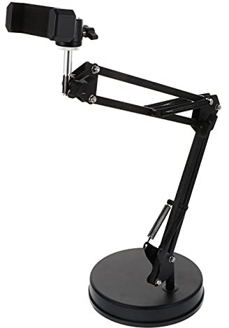 jojofuny Camera Stand Suspension Arm Video Recorder Bracket with 1/4 Screw Iron Scissor Arm Mount for Dslr and Webcam Live Streaming Photography Equipment