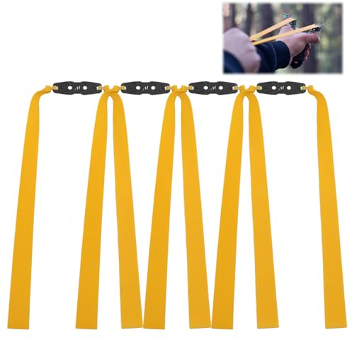 4 Stück Schleuder Gummi, Zwille Steinschleuder Profi Jagd, Slingshot Rubber Band Flexible Rubber Latex Catapult Bands Geeignet für Schleuder-Ersatzgummi, Stärkster Jagdschießen Katapult Sportschleuder