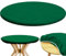 Felt Card Table Cover 36.2 Inch Round Tablecloth - Poker Table Protector Fit 36-48 Inch Tables - Elastic, Foldable Mat Topper for Table Games