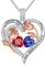 TINGN Geschenke für Frauen Sie - Geburtsstein Halskette Damen Silber 925 Kette Schmuck Januar Granat Dezember Tansanit Valentinstag Jahrestag Geburtstag Geschenke für Sie Freundin Ehefrau Mutter
