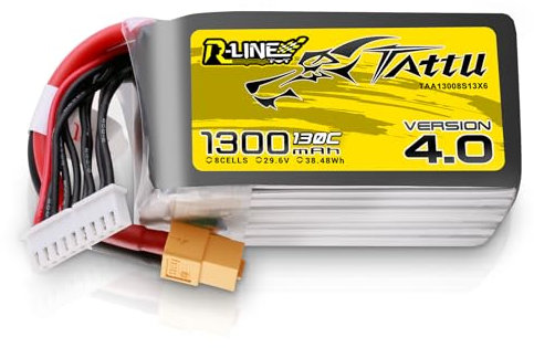 TATTU 8S Lipo Akku 1300mAh 29.6V 130C 8S1P akku mit XT60 Stecker für Professional FPV Racing competitions