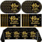 40th Birthday Decorations for Men Women Vintage 1985 Party Supplies Black Gold 40 Year Old Birthday Party Decorations Disposable Plates Napkins Tablecloth 40th Theme Birthday Party Tableware