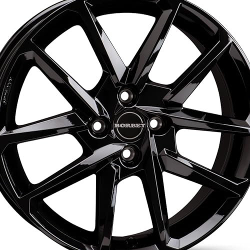 4x Borbet Felgen Alufelgen N 7x17 ET38 4x100 black glossy kompatibel mit Toyota Corolla iQ MR2 Yaris