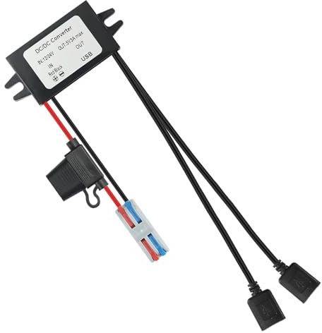DC 8-32v Down to 5V 3A Max 15W Double USB Femelle convertisseur Adaptateur Module de réduction de Tension(2USB)