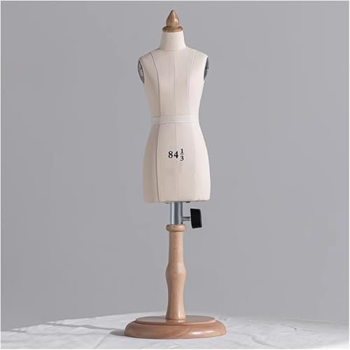 forestalk Schaufensterpuppen Zum Nähen/anfertigen Von Mustern, Vollständig Feststeckbare Schneiderpuppe In Halber Größe Mit Holzständer(Size:1/3 Size)