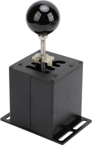 Akozon PC USB Simulator Shifter H Gear Shifter Rennspielsimulator für G29 G27 G25 G920 T300RS GT Lenkrad Schwarz