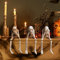 Halloween Deko Skelett mit Beweglichen Gelenken für Halloween Innen Outdoor Garten Haus Patio Dekorationen, Halloween Horror Dekoration Nicht Hinsehen Nicht Zuhören Nicht Sagen (3 Stück)