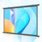 Pull Down Projector Screen, Matte White, Wall & Ceiling Mounted 4:3/16:9 4K HD Movies Screen Projector Curtain, Foldable & Non Crease Projection Screen for Indoor and Outdoor(16:9 72in)