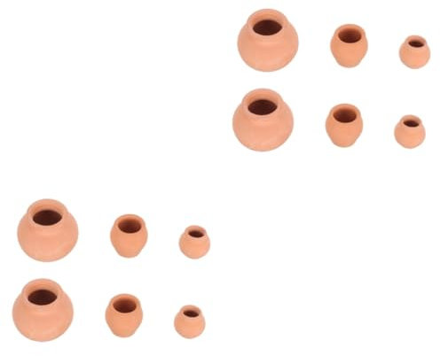 OFFSCH 12stücke Teiliges Set Dekorative Keramiktöpfe Für Sukkulenten Mini Pflanzer Für Schreibtisch Für Büro Und Wohnraumdekoration