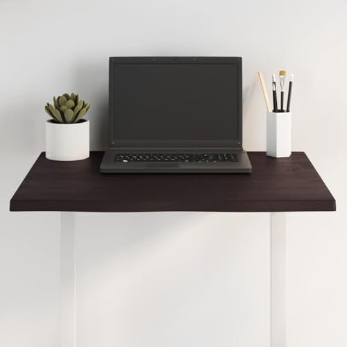 Somanki Tablero Mesa Madera tratada Roble Borde Natural Gris 60x40x2 cm, Encimera Cocina, Tableros De Madera, Table Salon, Encimera De Madera - 363995