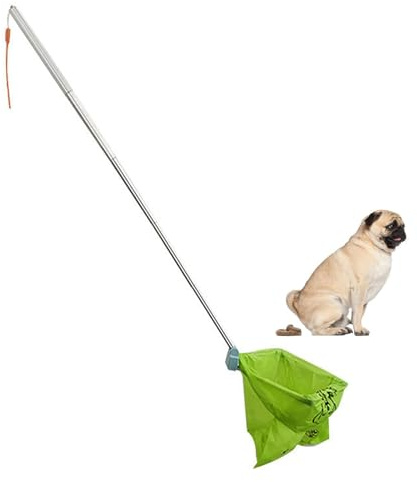 Raccogli urine per cani e gatti – Prelievo per campioni di urina per cani, bastone per cani portatile in lega di alluminio | Campionatore per cani PIPIPIPII, asta per urina, parafango pieghevole, pala