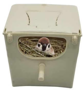 Nistkasten mit Sitzstange - Wellensittich Nistkasten | Erhöhter Bruterfolg | Paarungskäfig Box | Brutkasten für Vögel | Vogelnester für Käfige | Papageienzuchtkasten für Kanarienvögel, Sittiche und