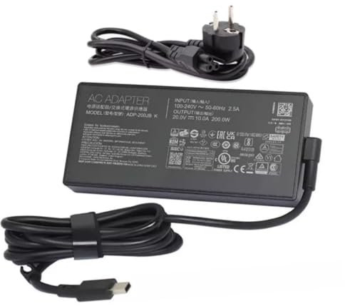 200W Charger for Asus ROG Zephyrus/TUF G16 G14 A14 A16 2024 GA605 GU605 GA403 GA605WV GA605WI GU605MI GU605MU GA403UV GA403UU GA403UI FA401UV FA401UU FA401WU FA401WV ProArt P16 PX13 HN7306 H7606
