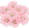 PATIKIL 2,36 Zoll Strass Perlen Chiffon Blume, 10 Stück Nähen Stoff Applikationen für DIY Handwerk Kleidung Stirnbänder Hochzeit Party Dekoration, Pink