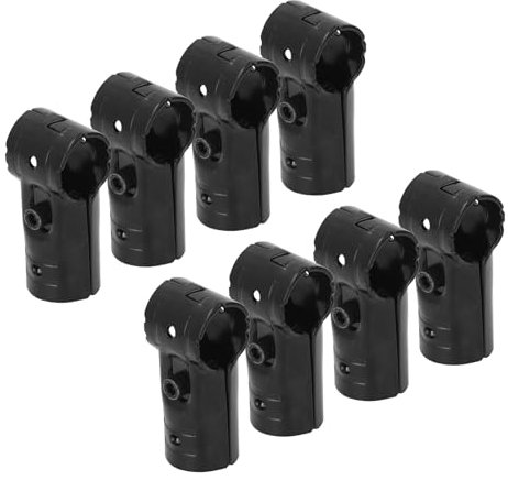 8 Sets Endschienen-T-Klemmen, Maschendrahtzaun-Teile, Rohrschelle mit Bolzen und Mutter, Kettenglied-Zaun-T-Klemme, Rohrverbinder-Rohrklemmen, Endschienenklemmen für