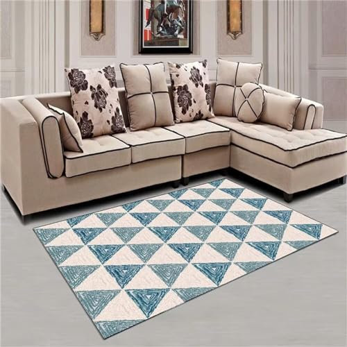 WQMMD Teppich Baby Wohnzimmer im abstrakten Stil, Schlafzimmer, Sofa, Sicherheit und Anti-Rutsch Korridor wohnzimmercouch Teppich Multicolor deko kinderzimmer Jungen moderner Teppich flokati Teppich