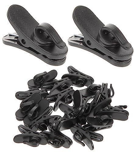 COSMEVIVI Lot De 20 Pinces Pour Microphone, Fixation Pour Microphone, Pinces À Cravate, Pinces Pour Collier De Micro, Pinces Pour Microphone, Pinces Pour Cravate
