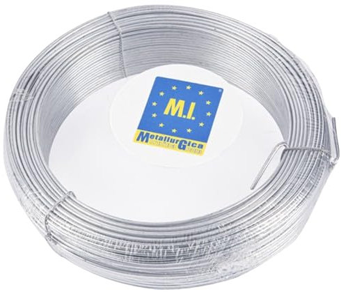 FILO METALLICO ZINCATO, ROTOLO DA 100 METRI, SPESSORE 2,7 mm – Filo zincato per recinzione, giardino, fai da te, legature, tensione.