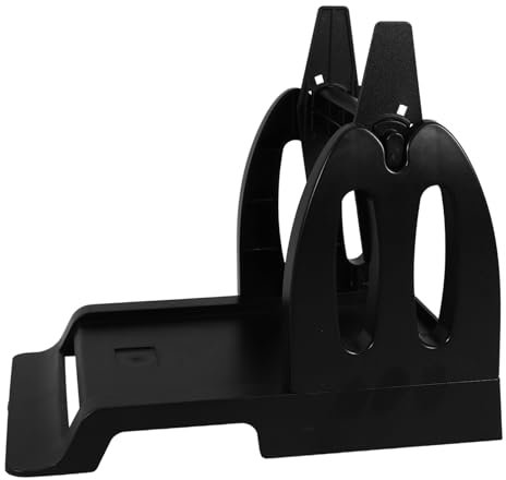 Housoutil Printer Bracket Thermal Label Holder Lanyard Sign Lid Machine Shipping Supplies Refill Wire Label Cubby Labeling Reusable Shelf Tote Badge Tape Jar Black