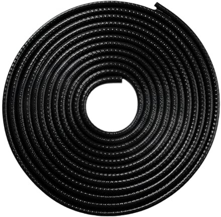Kantenschutzprofil für Bleche, U-förmiger Gummikantenschutz selbstklebend ohne Kleber, 5M Länge für 1-3mm Stärke, Schwarz - Türkantenschutz Auto und Kantenleiste für Metallarbeiten