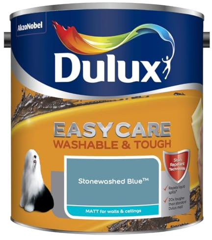 Teal Voyage Easycare Washable Tough Matt Emulsion Paint 2.5L | Interior Wall and Ceiling Paint | Durable Stain Resistant Matt Finish | Washable Paint for Living Room Bedroom Hallway and Dining Room
