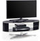 MDA Designs Orbit 1100BB Gloss Black TV Stand with Gloss Black Elliptic Sides for Flat Screen TVs up to 55