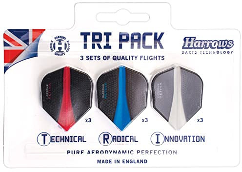 Harrows Tri-Pack - Retina Flights, 3 Sets = 9 Stück