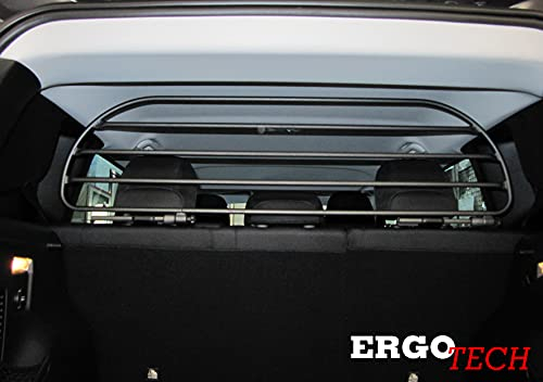 ERGOTECH Divisorio Griglia Rete Divisoria Compatibile con Jeep Renegade, RDA65HBG-M kjp007, per Trasporto Cani e Bagagli.