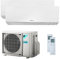 Climatiseur Daikin Bluevolution Dual Split Inverter inverseur série Perfera FTXM R-32 7000 + 12000 avec 2MXM40M