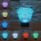 LED Lampe Nachtlicht,KINGCOO Magical 3D Visualisierung Amazing Optische Täuschung Touch Control Light 7 Farben ändern Schreibtischlampen für Kinderzimmer Home Decoration Best Geschenk (Hund)