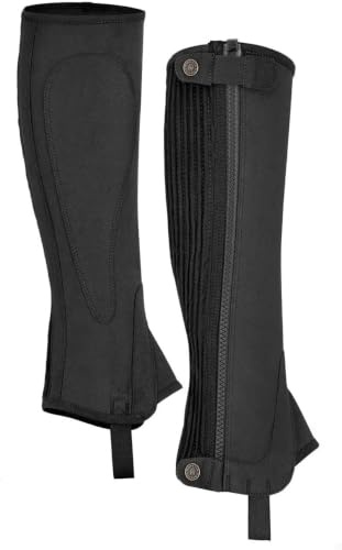 Shires Moretta Amara Suede Half Chaps in Black - Adult Small, Black