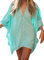 JFAN Camisa Suelto de Bikini Mujer Ropa de Baño Playa Traje de Baño Vestido de Bikini Camisolas y Pareos（Verde，Talla única）
