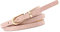 NUREINSS Damen Gürtel Kunstleder Gürtel für Jeans Kleid 1cm-Breite Rosa