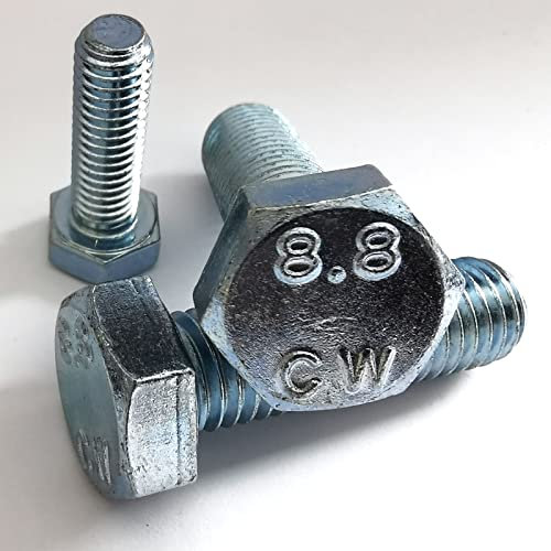 DIN 933 Sechskantschrauben verzinkt ISO 4017 Maschinen Schrauben M 6 8 10 12 16 (25, M16 x 30)