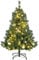 HOMCOM Weihnachtsbaum Tannenbaum mit Deko 80 LEDs 307 Spitzen Ø75 x 120H cm