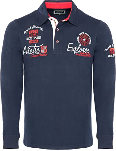 Carisma Casual Herren Longsleeve Langarmshirt Sweatshirt Poloshirt Regular Fit mit Hochwertigen Stickerei 3439