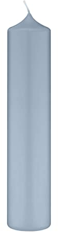Altarkerzen (10% BW Anteil) (Bienenwachs Kerzen Jeans Blau 300 x Ø 100 mm, 4 Stück, Kerzen mit Dornbohrung in RAL Kerzengüte Qualität