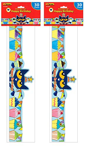 Pete the Cat Happy Birthday Crowns, 30 Per Pack, 2 Packs